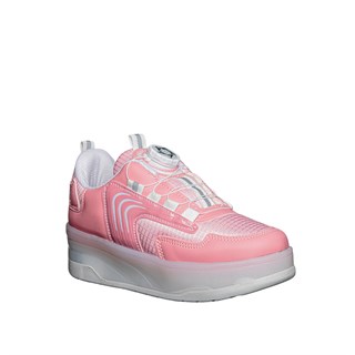 Twingers Filet Patenli 001 Anorak Pembe Beyaz