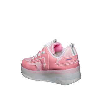 Twingers Filet Patenli 001 Anorak Pembe Beyaz