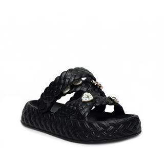 Twingo Garson 804 Terlik Taşlı Siyah