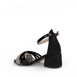 Verlass Filet Sandalet 707 Tokalı Siyah