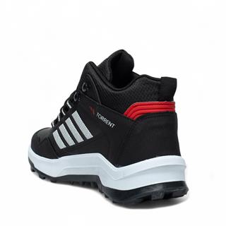 Wanderfull Erkek Basket 4271 Cilt Siyah Beyaz Kırmızı