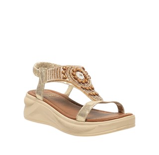 Yes Zenne Sandalet 301 Sultan Altın
