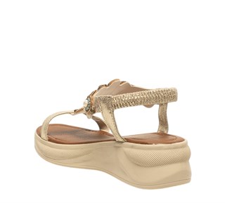 Yes Zenne Sandalet 302 Sultan Altın