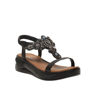 Yes Zenne Sandalet 302 Sultan Siyah