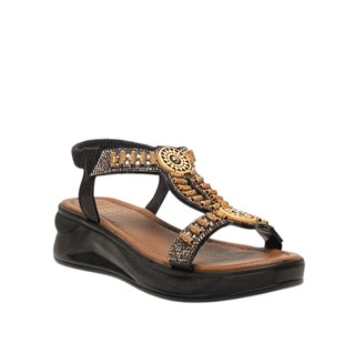 Yes Zenne Sandalet 303 Sultan Siyah