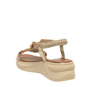 Yes Zenne Sandalet 304 Sultan Altın