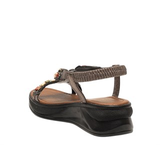 Yes Zenne Sandalet 304 Sultan Platin