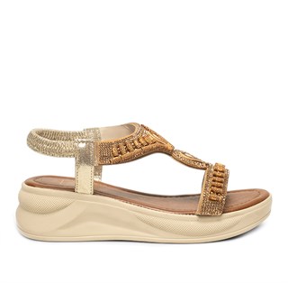 Yes Zenne Sandalet 305 Sultan Altın