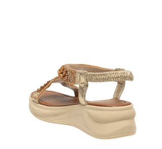 Yes Zenne Sandalet 305 Sultan Altın