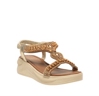 Yes Zenne Sandalet 305 Sultan Altın