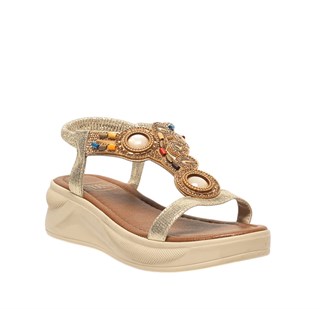 Yes Zenne Sandalet 306 Sultan Altın