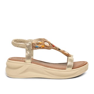 Yes Zenne Sandalet 306 Sultan Altın