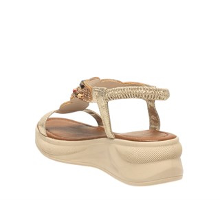 Yes Zenne Sandalet 306 Sultan Altın