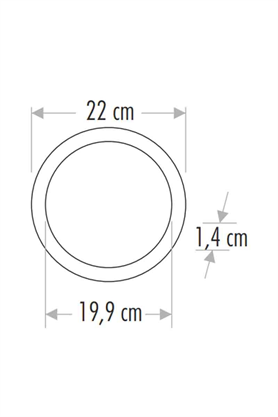Cata CT-5169B 18w 8 inç Slim Led Panel Armatür 6500K Beyaz