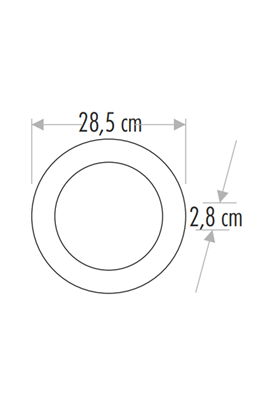 Cata CT-5273G 30w Alüminyum Kasa Yuvarlak Sıva Üstü Led Panel 3200K Günışığı