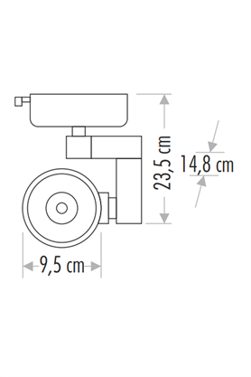 Cata CT-5334G 30W Siyah Kasa Ray Spot Armatür 3200K Günışığı