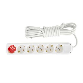 Almera 6lı Topraklı Priz 5 Mt.