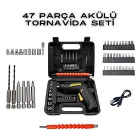 Hegi 47 PARÇA AKÜLÜ TORNAVİDA SETİ