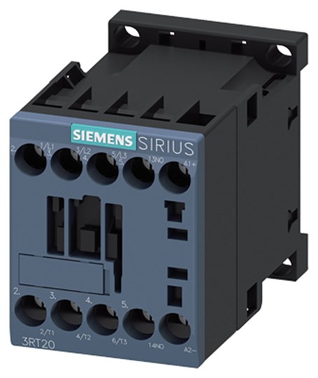 Siemens 3RT2015-1BB41 Üç Fazlı; Sirius Kontaktör; Dc 24V Bobinli; 3 Kw; 1No