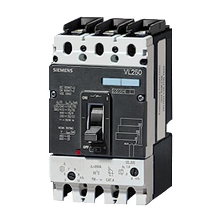 Siemens 3VL3720-1DC36-0AA0 Kompakt Tip Termik Manyetik Güç Şalteri; Vl250; 55Ka; Termik Ve Manyetik Ayarlı; 160-200A;