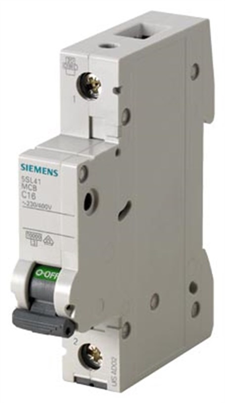Siemens 5SL4110-7 10A; 1 FAZLI; 70mm Otomat; Anahtarlı Otomatik Sigorta; 10kA; C Tipi; Yavaş Karakterli