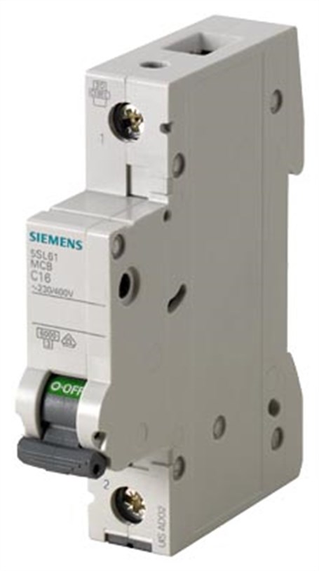 Siemens 5SL6132-7 32A; 1 FAZLI; 70 mm; Anahtarlı Otomatik Sigorta; 6kA; C Tipi; Yavaş Karakterli