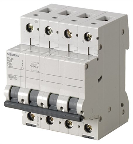 Siemens 5SQ2670-2YA10 10A; 3 FAZ+NÖTR; >N< Otomat; Anahtarlı Otomatik Sigorta; 3kA; C Tipi;