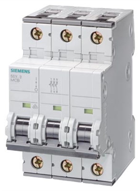 Siemens 5SY4350-7 50A; 3 FAZLI; 70mm Otomat; Anahtarlı Otomatik Sigorta; 10kA; C Tipi;