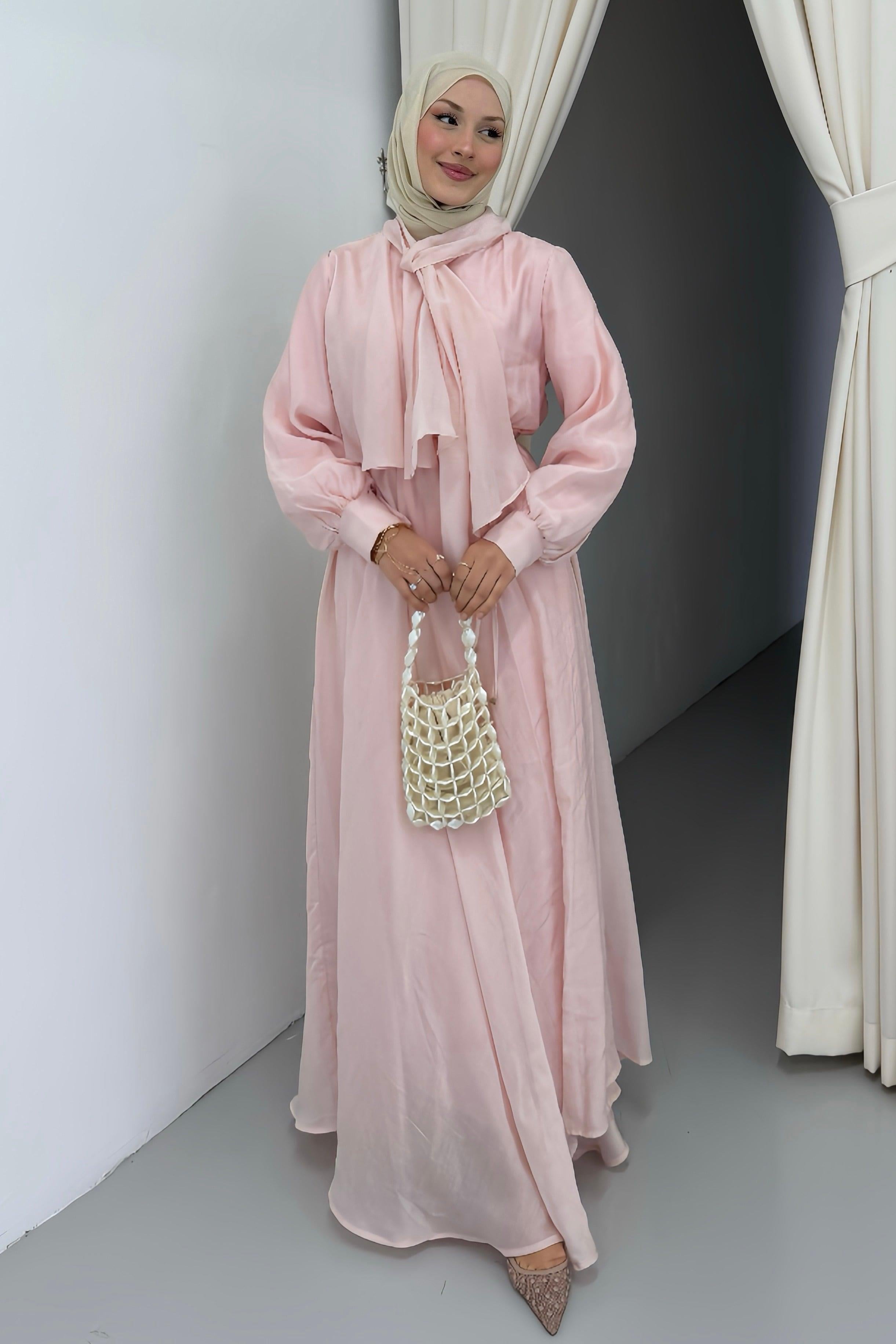 Lumira Tensel Elbise Toz Pembe