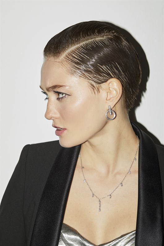Özel Tasarım 0,50 Micron Plated Charlotte Earring
