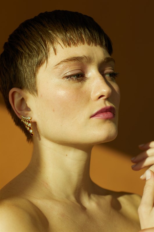 Özel Tasarım Anna Grape Earring 