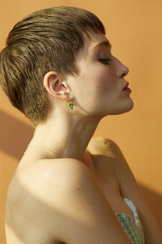 Özel Tasarım Clara Grape Earring 