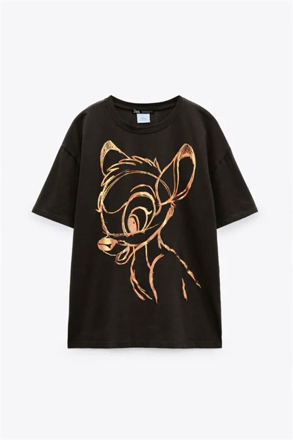 Varak Bambi Baskılı Tişört