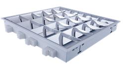 CLASS 2X18 TL-D ELEKTRONİK BALAST 6 LAMEL ÇİFT PARABOLİK ARM. PEDAŞ