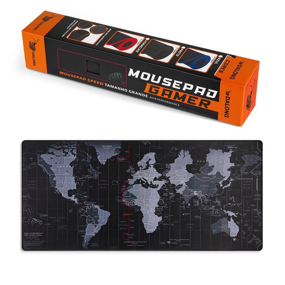 DALONG 90X40 DÜNYA HARİTALI MOUSEPAD
