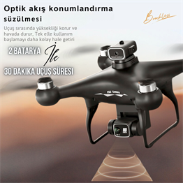 S116 MAX DRONE Fırçasız Motor 2 Batarya ile 30 Dakika Uçuş 4K 1080P HD Çift Kamera Engelden Kaçınma