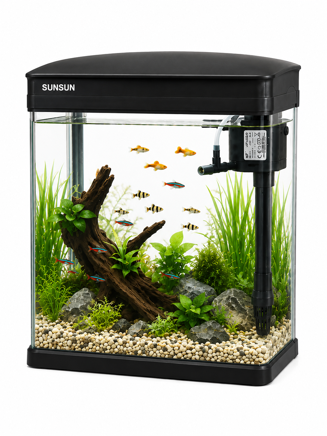JR-230 Cam Akvaryum 7 Litre SİYAH