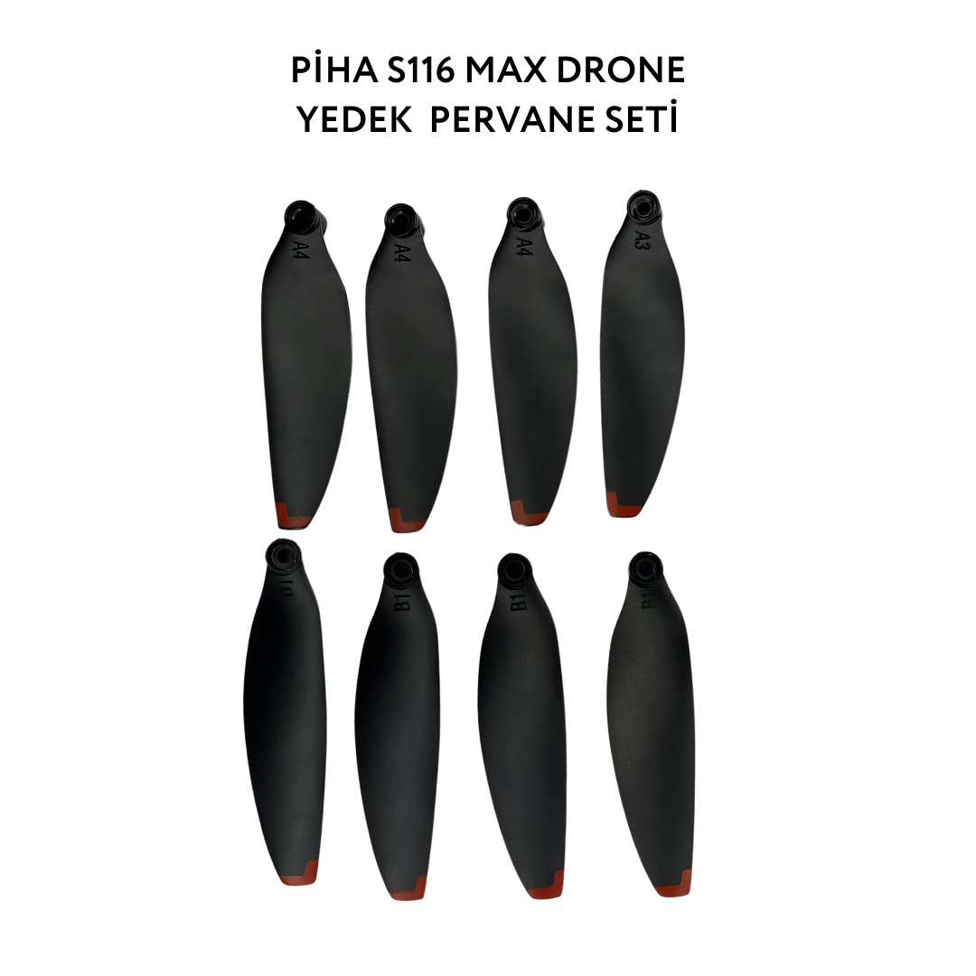Piha S116 MAX Drone Yedek Pervane Seti (8 Adet)