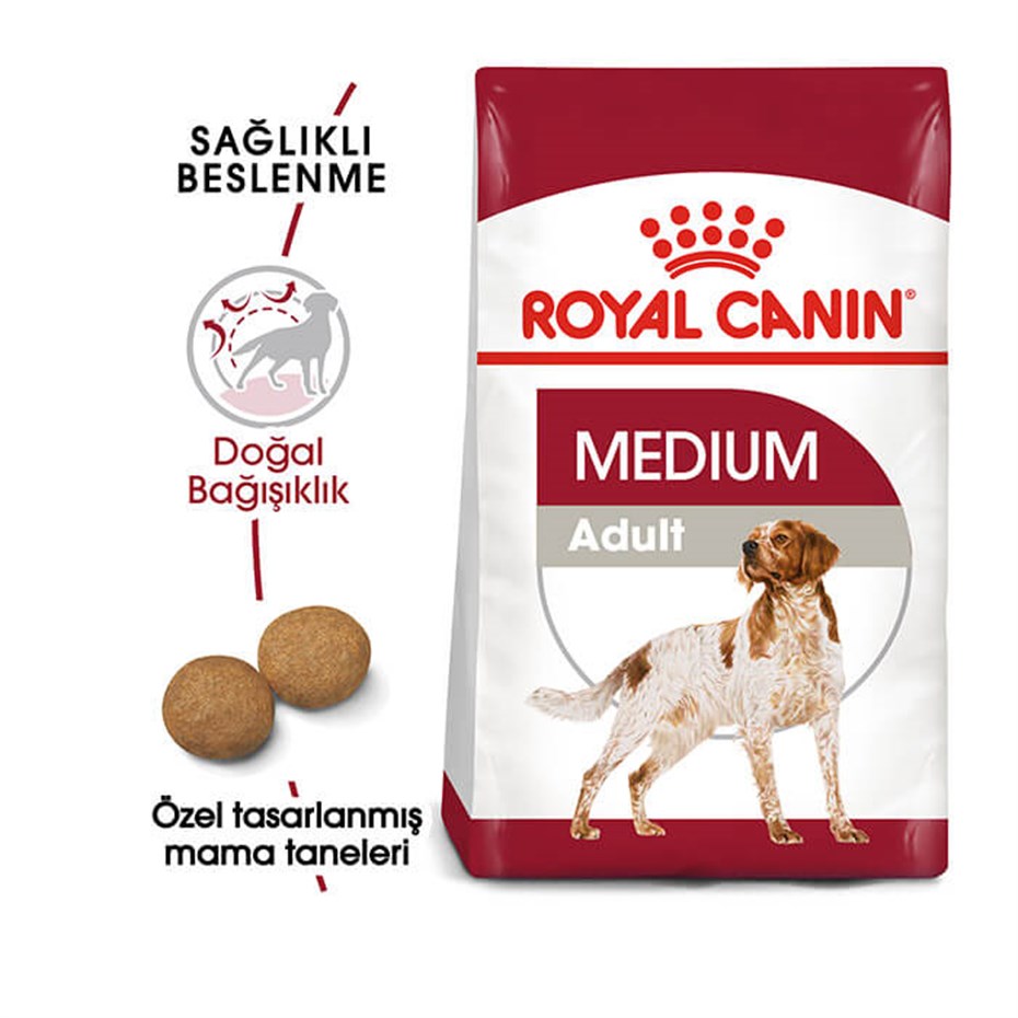 Royal Canin Medium Adult Orta Irk Yetişkin Köpek Maması 15 Kg |  petgross.com.tr