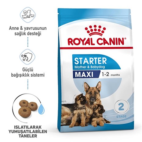 Royal Canin Maxi Starter Mother&Babydog Yavru Köpek Maması 15 Kg | petgross .com.tr
