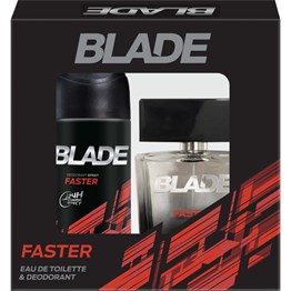 Blade Erkek Parfüm seti 100ml Edt + 150ml Deodorant faster
