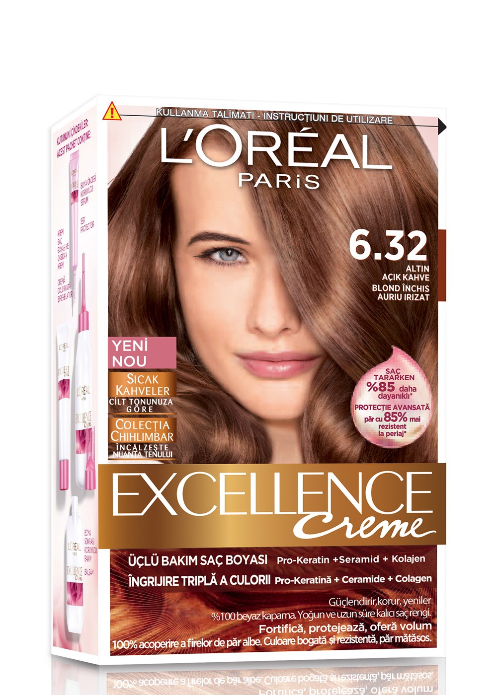 Loreal Paris Saç Boyası Excellence creme 6.32 Altın Acık Kahve | Netegir.com