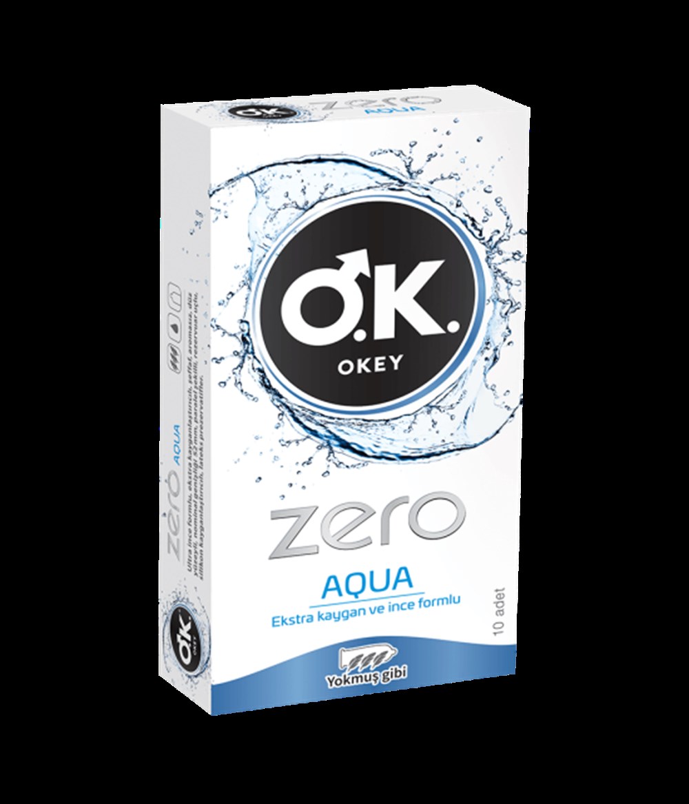 Okey Zero Aqua 10'Lu Prezervatif | Netegir.com
