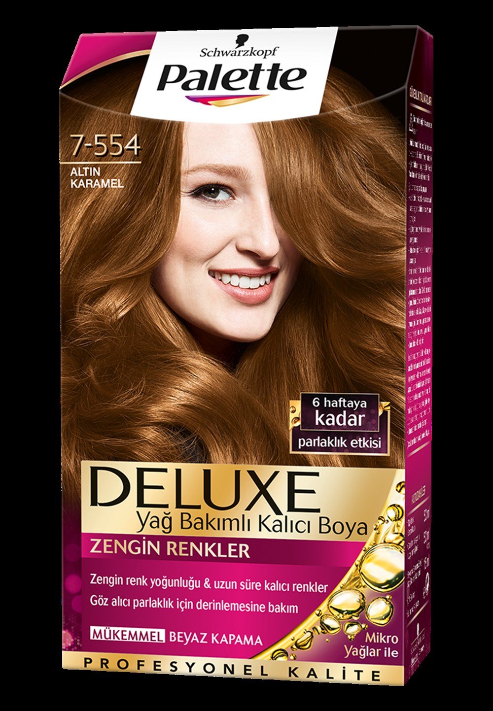 Palette Deluxe Saç Boyası 7-554 Altın Karamel | Netegir.com