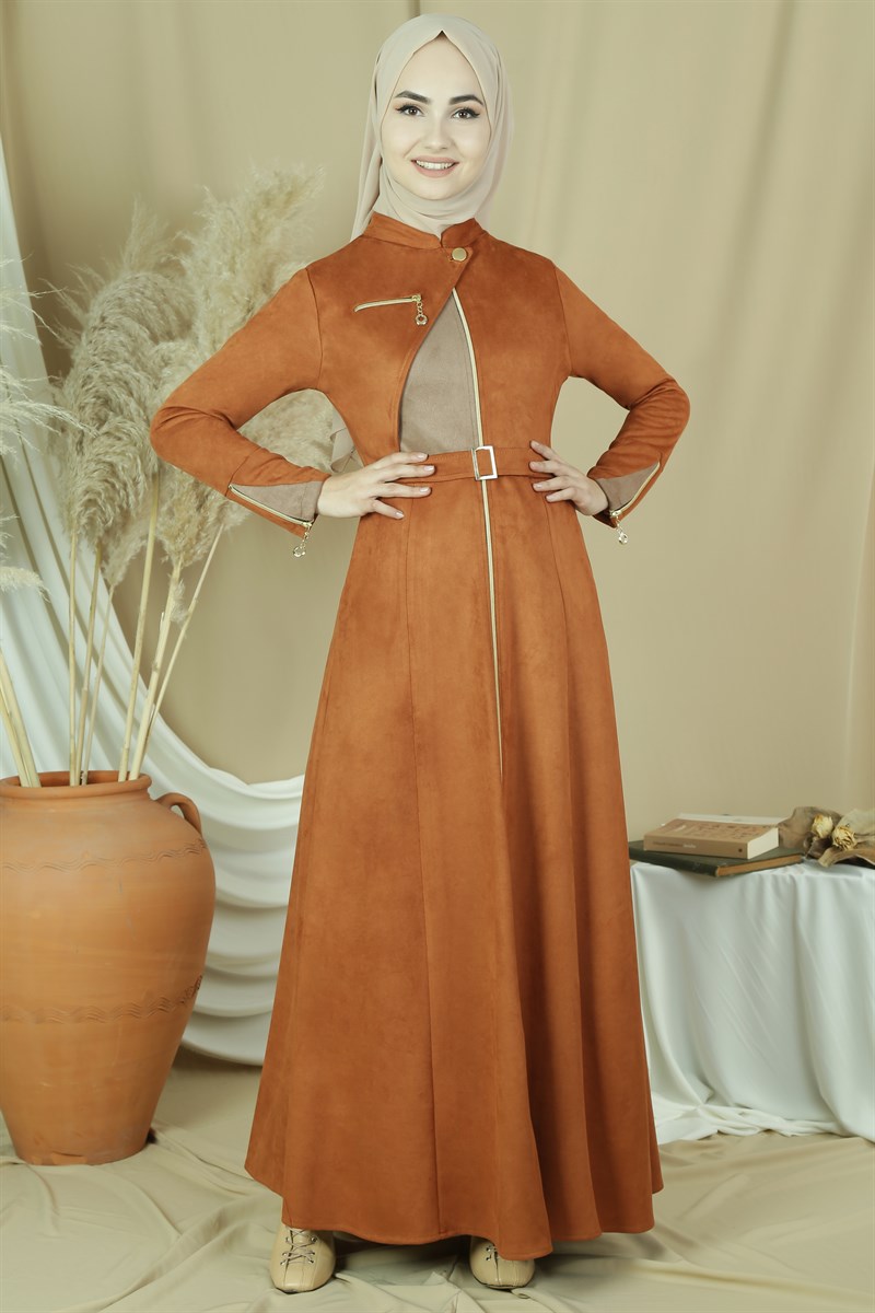 3438 Vizon Detaylı Oranj Ferace