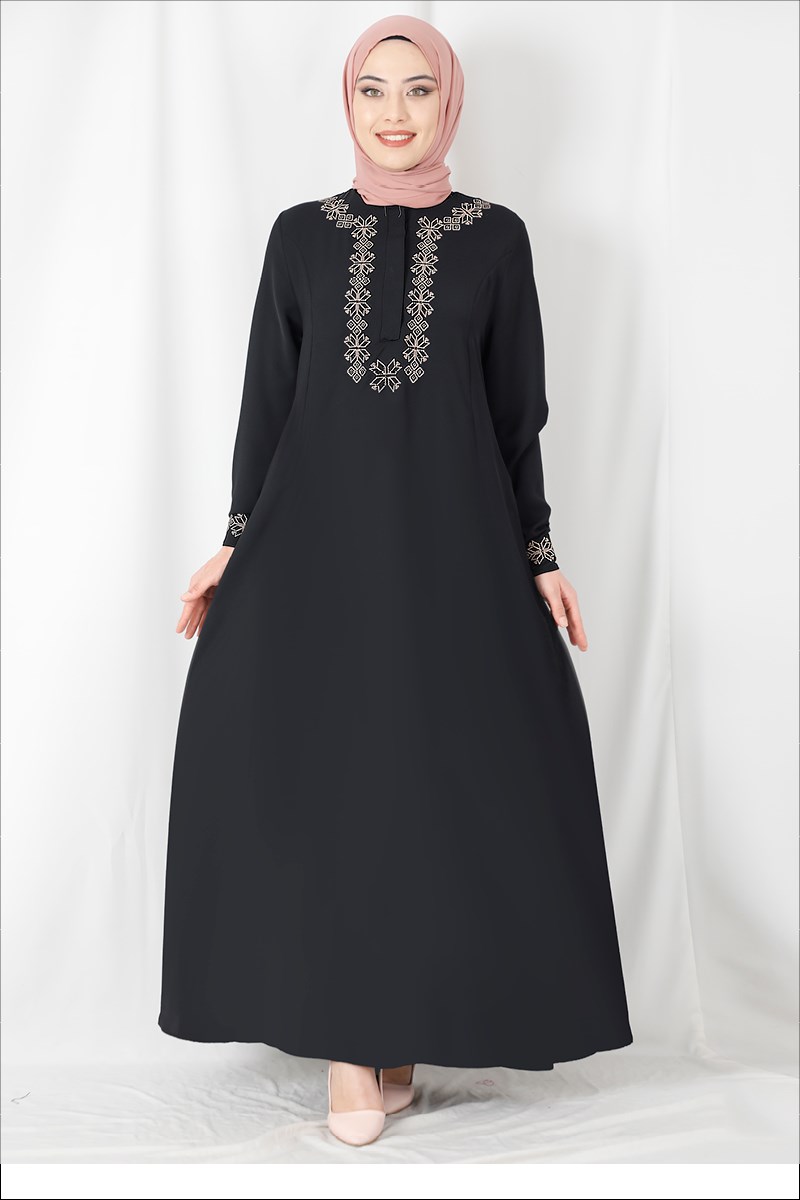 Bohem Elbise Siyah