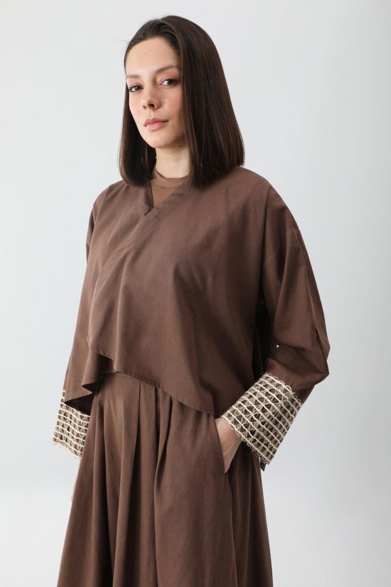 Dora Kimono Takım Kahverengi