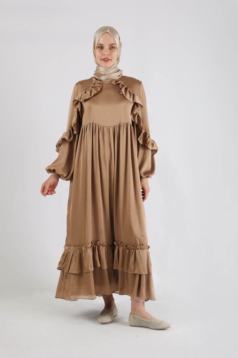 Faba Abiye Elbise Kahve