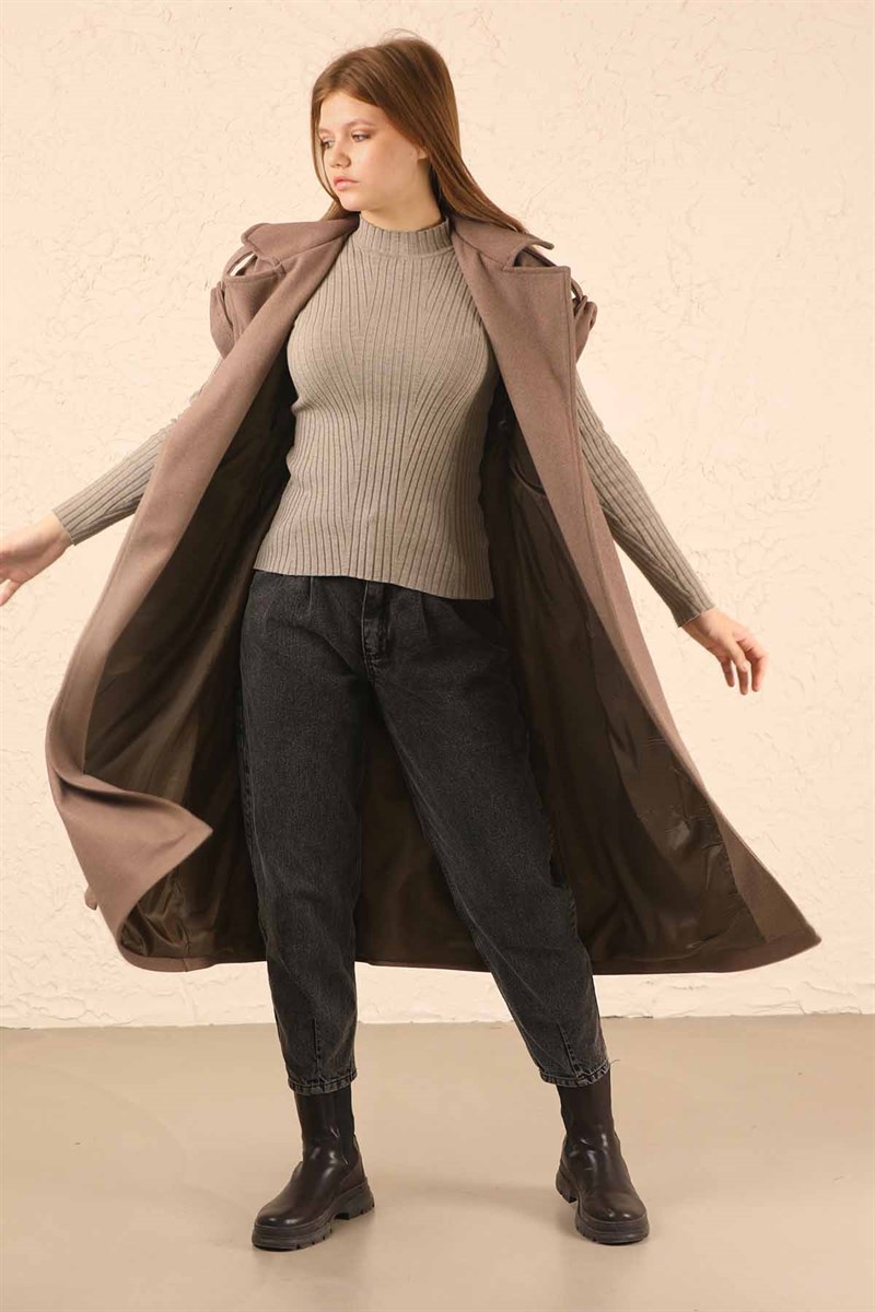 Kaşe Yelek Camel