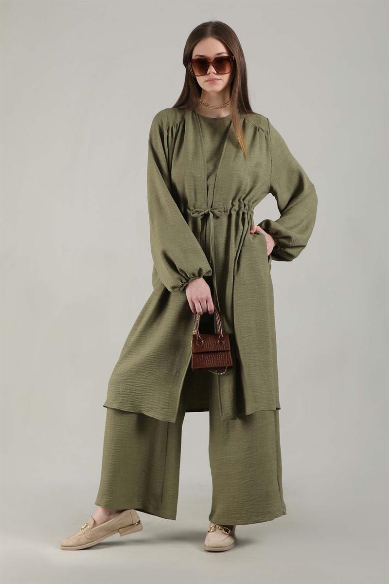 Keten Kimono Takım Haki